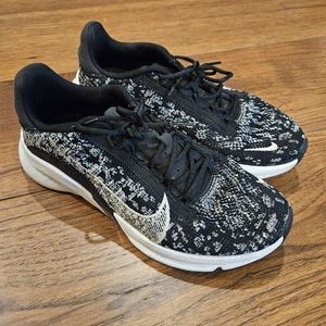 Nike SuperRep Go 3 Flyknit Next Nature Black/White/Metallic Silver